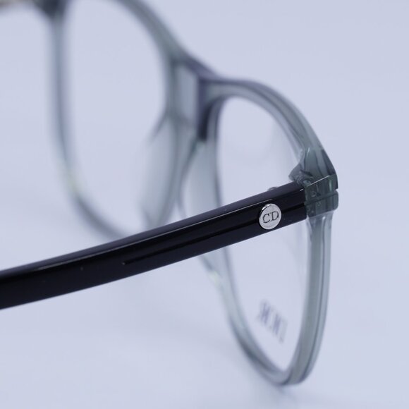 Dior DIORESSENTIALO S3I 4500 Eyeglasses Transparent Grey 55mm Square Frame - Picture 9 of 10